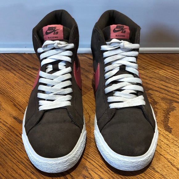 Nike Men's Blazer Mid SB Baroque Brown Sneakers Size 9.5 in Preloved Condition!! - Picture 3 of 8